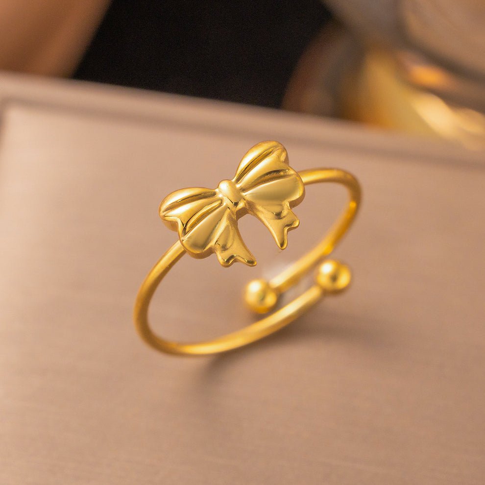 Anti-Tarnish Bow Ring - Image 2