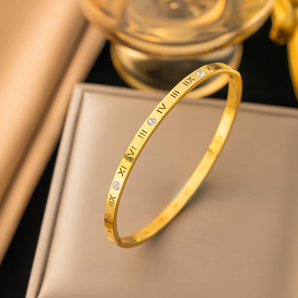 Anti-Tarnish Letter Solitaire Diamond Bracelet