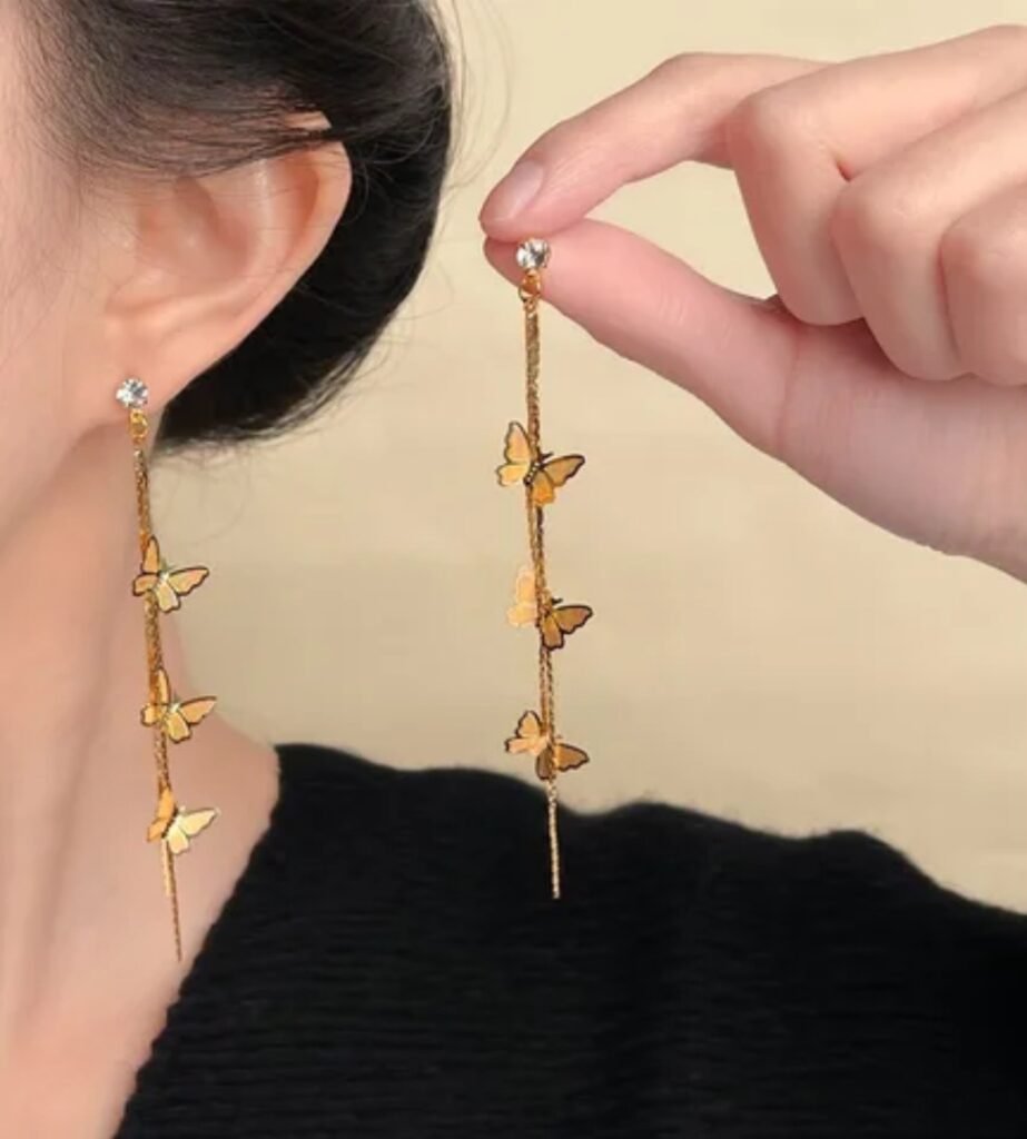 Fairy Long Tassel Butterfly Earrings