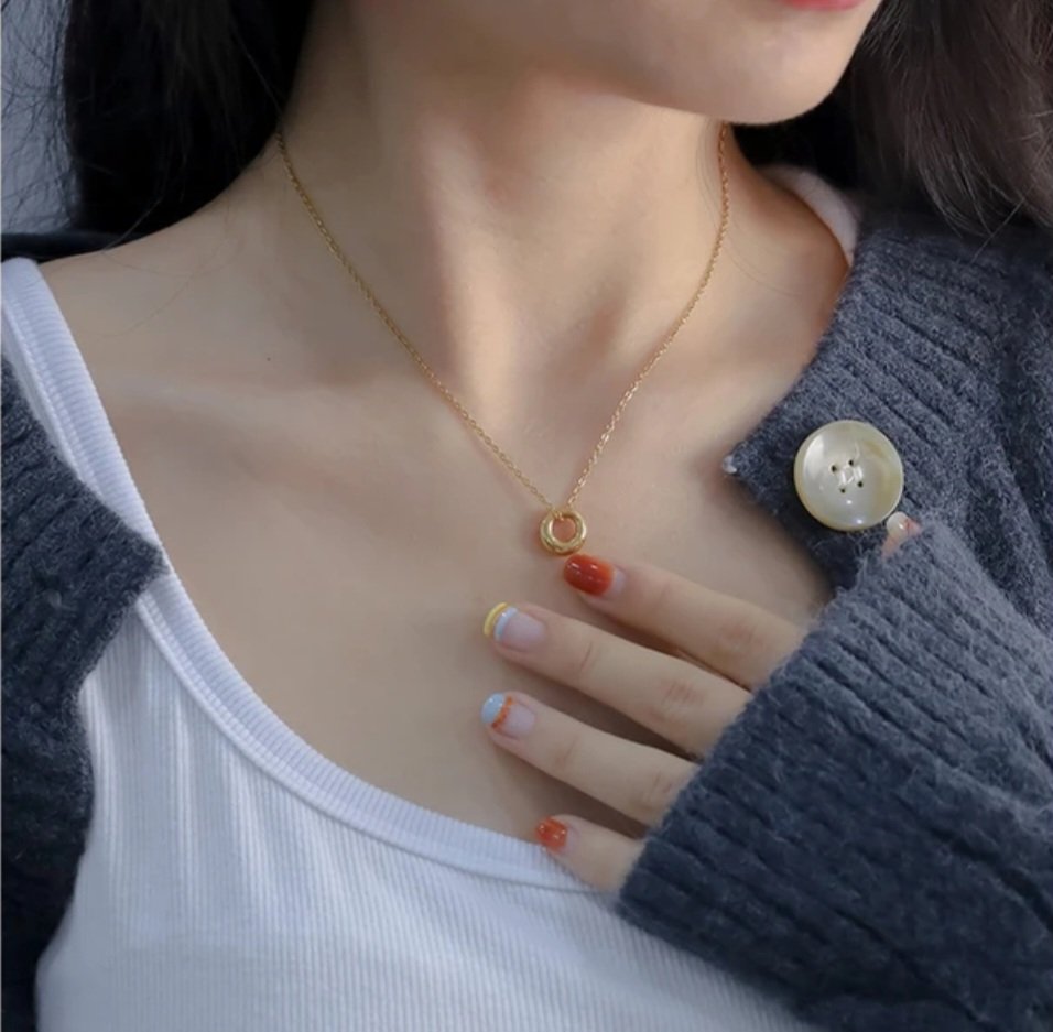 Anti-Tarnish Ring Necklace - Image 2
