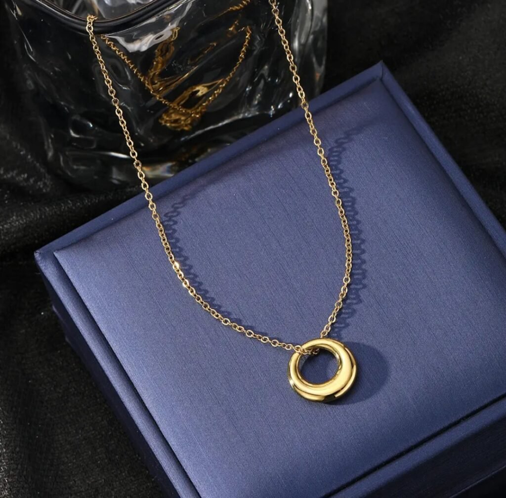 Anti-Tarnish Ring Necklace