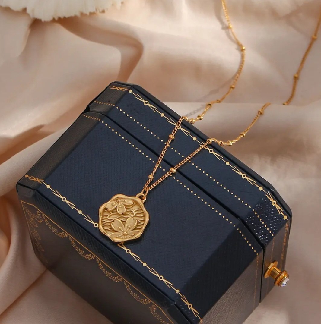 Anti-Tarnish Plum Blossom Necklace - Image 2