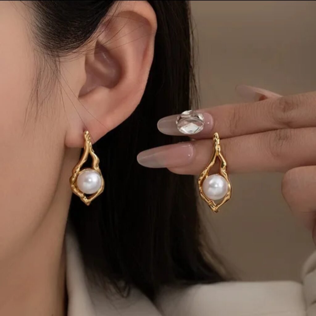 Anti-Tarnish Pearl Earrings